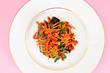 Diyet ve sağlıklı gıda:, patlıcanlı salata havuç