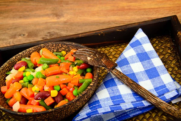 Mistura Mexicana de Legumes. Tomates, feijões, raiz de aipo — Fotografia de Stock