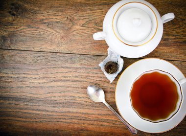 Puer çay bir fincan