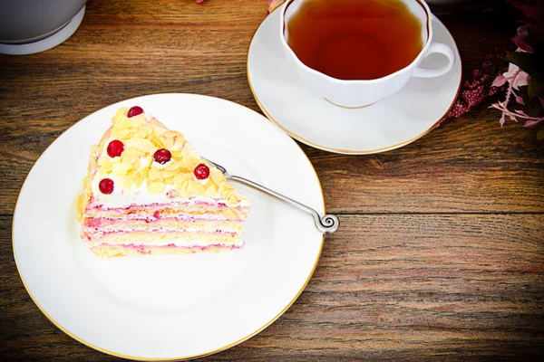 Tarta de Postres con Arándanos —  Fotos de Stock