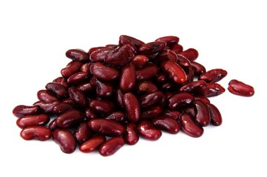 Kırmızı fasulye grup. Beyaz üzerinde yalıtım.