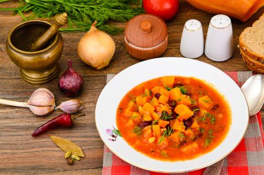 Balkabağı çorbası diyet mutfağı