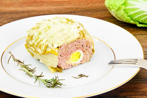Lahana, rulo yumurta, kıyılmış