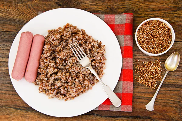 Karabuğday zekâ sosis diyet gıda — Stok fotoğraf