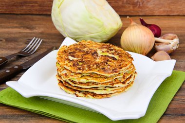 Diyet gıda krep lahana ile