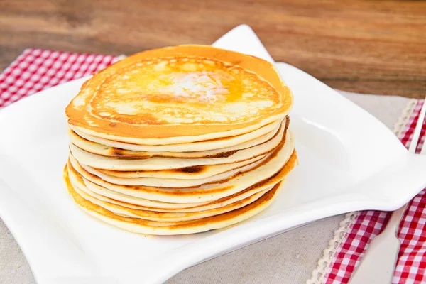 Leckere Pfannkuchen stapeln — Stockfoto