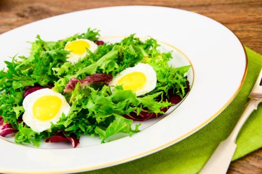 Salata karışımı Batavi, Frise, Radicchio, hindiba, diyet Mel