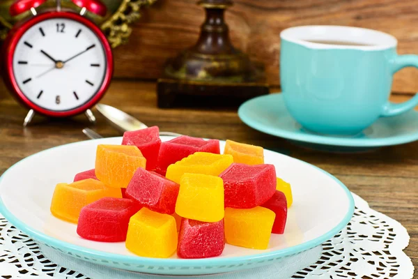 Sweet Candied Fruit Jelly — Stock Photo, Image