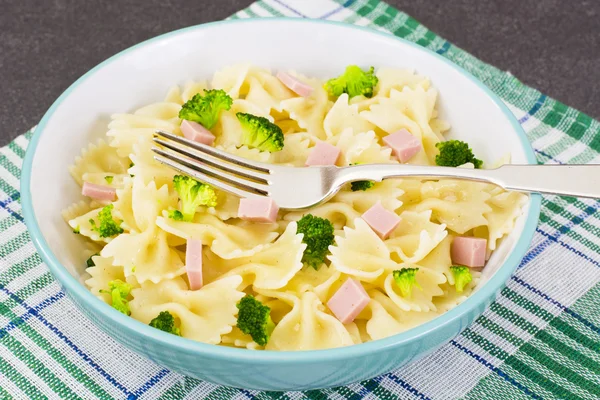 Pasta, salchichas y brócoli Dieta Alimentos — Foto de Stock