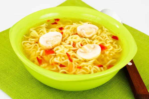 Tasty Chicken Soup with Chinese Noodles