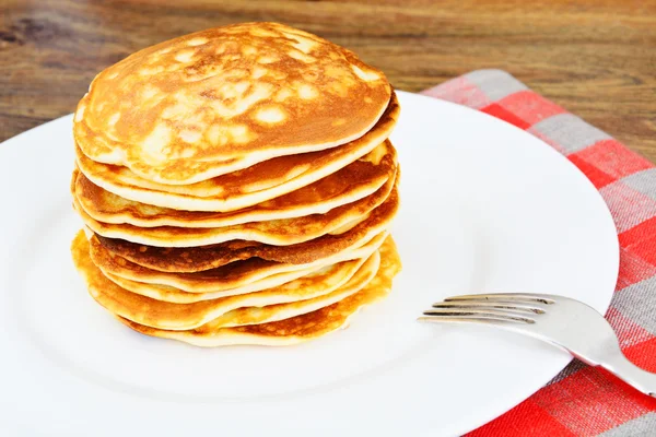 Tasty Pancakes Stack with Sweet Corn — Stok Foto