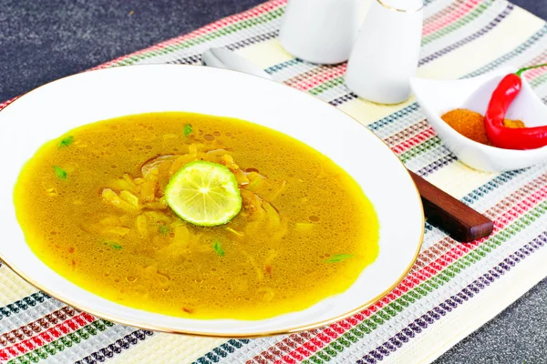 Zuppa di cipolle indiane, Curry, Shili — Foto Stock