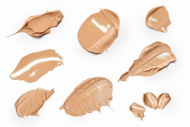 beyaz krema ile yeşil yaprak