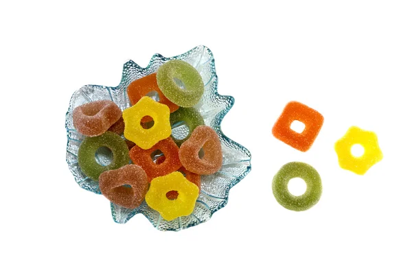 Wielobarwne słodycze z cukierki owocowe — Zdjęcie stockowe