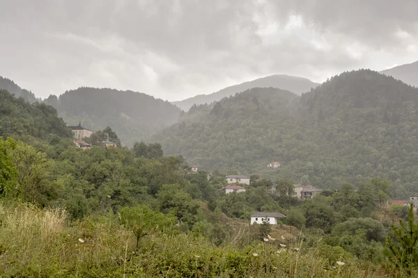 Dağ köyü Vrisokhori (Epirus bölgesi, Yunanistan)