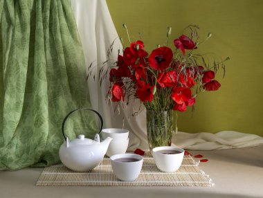 Vahşi haşhaş buketi