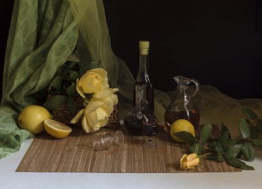 Natürmort sarı Güllü