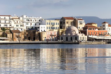 Kentsel peyzaj (şehir Hanya, ada Crete, Yunanistan)
