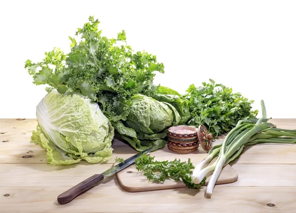 Preparation of salad — Stock Photo, Image