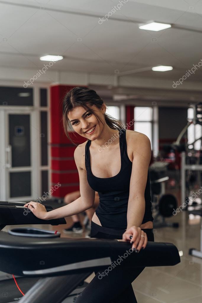 Stepsister office brunette gym