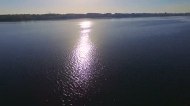 Uçuş Nehri, gün batımı havadan görünümü