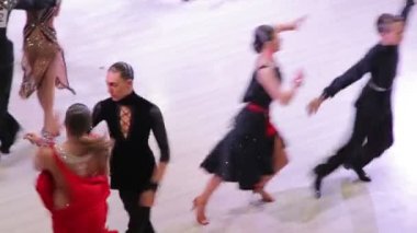 Ukrayna, Ternopil, 12 Mart 2016: Cha'nın Grande Cup yarışmasındaki performansı