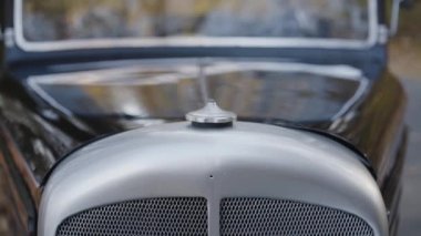 Yoldaki eski parlak sütunların ön kısmının görüntüsü