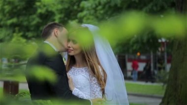 Harika ve romantik Düğün çifti