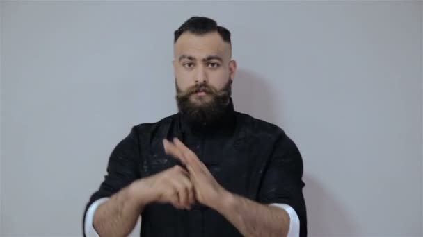 Aptly kendi tüzük ve dövüş sanatları — Stok video