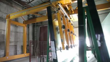 Bir modern makine kesme cam için