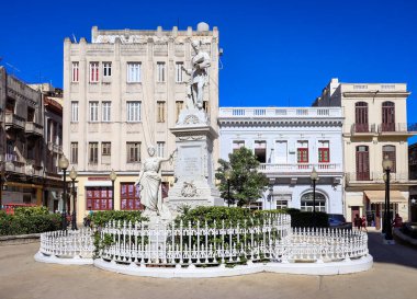 Francisco de Albear i Lara Memorial ve Park. Havana. Küba