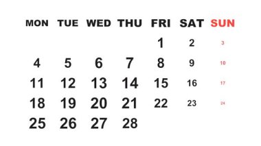 28 Şubat 2030, Animasyon 2028 Şubat takvimi, görevler, notlar ve yapılacaklar listesiyle 28 Şubat 'ı vurguluyor..