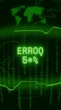 Eski yeşil dikey Retro CRT ekranı Haking biçimi ve rasgele arızada görünen ERROR 403 metnini gösterir