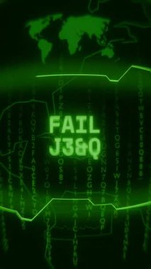 Eski yeşil Dikey Retro CRT ekranı, rastgele hata ve Haking biçiminde görünen Hata SAFE metnini gösterir