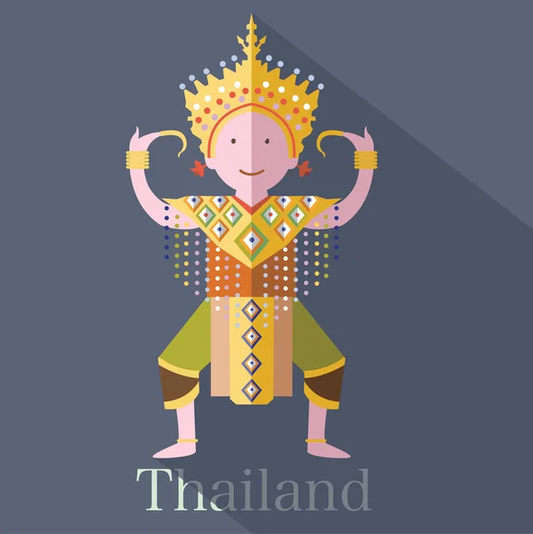 Klassisk thailändsk belopp av Thailand — Stock vektor