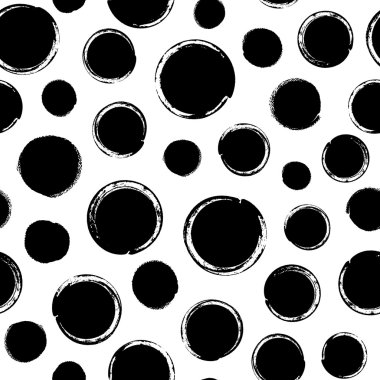 Mürekkep fırça darbeleri ile dikişsiz monokromde