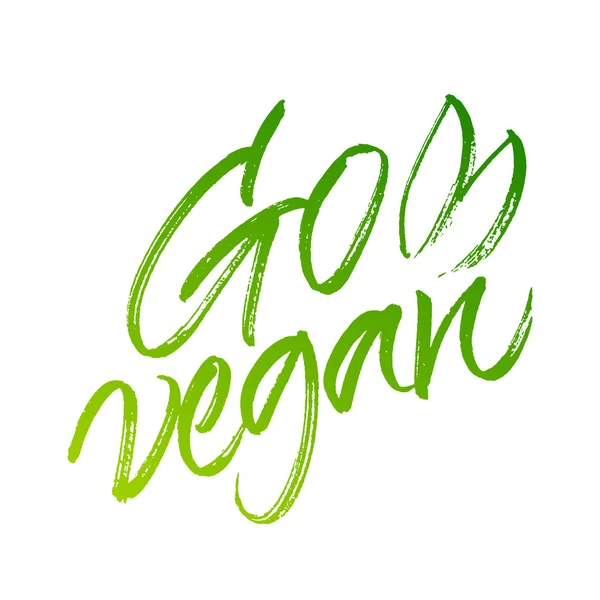 Ir vegana inscripción vector — Archivo Imágenes Vectoriales