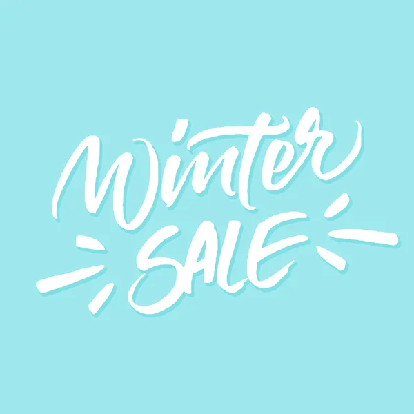 Winter Sale lettering — Stock Vector