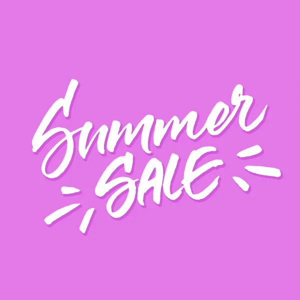 Summer Sale lettering — Stock Vector