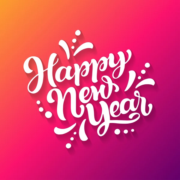 Happy New Year greeting card — Stock Vector