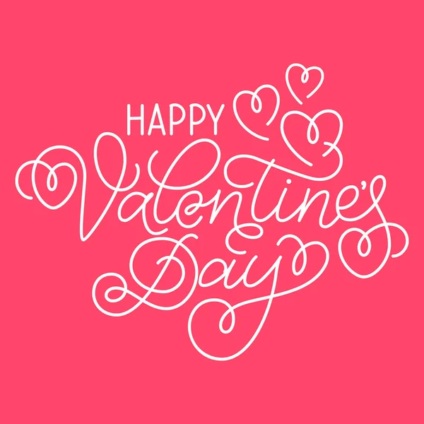 Diseño de la tarjeta de felicitación Feliz Día de San Valentín — Vector de stock