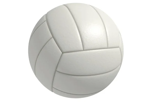 Beyaz arka planda voleybol topu. Dünyanın her yerindeki insanlar tarafından oynanan bir spor..