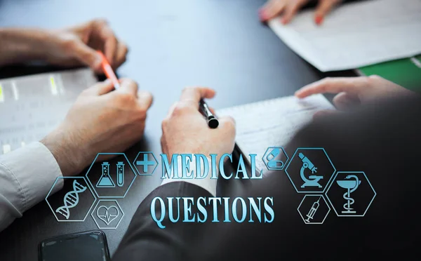 Group Doctors Modern Clinic Planned Concept Modern Medicine Medical Biotenology — Stock Photo, Image