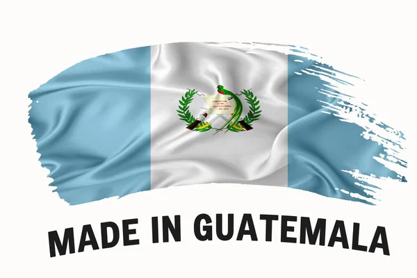 Bandera Cinta Vintage Escrita Mano Guatemala Trazo Pincel Tipografía Tipografía — Foto de Stock