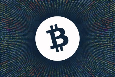 Bitcoin Cash, Sürtük şifreleme sembolü. Bilgisayar programı kodundan bir tünel. Kod Dizileri, Javascript, CSS ve PHP programcıları. Hackleme kodlama konsepti. Yazılım için kaynak kod.