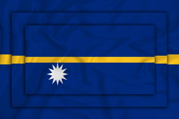 Příznak Nauru Pozadí Textury Tři Vlajky Překrývají Koncept Designových Řešení — Stock fotografie