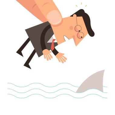 işadamı okyanus yukarıda