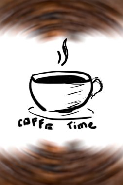 Kahve zamanı arka plan