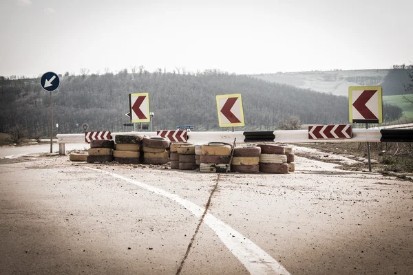 Reparación de carreteras fondo — Foto de Stock