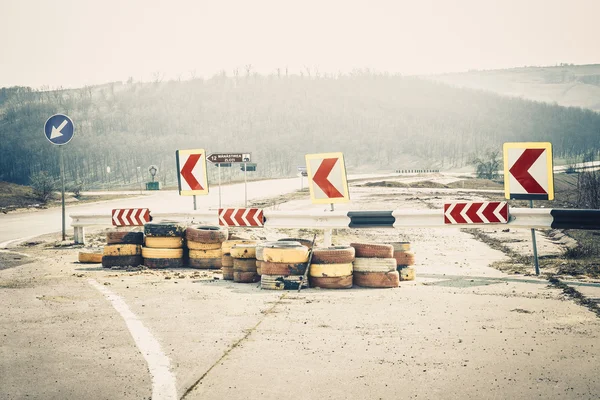 Reparación de carreteras fondo — Foto de Stock